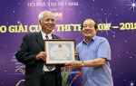 Trao giải cuộc thi thơ 2017-2018 của tạp chí Nhà văn và Tác phẩm